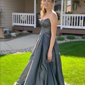 Silver Prom Dress